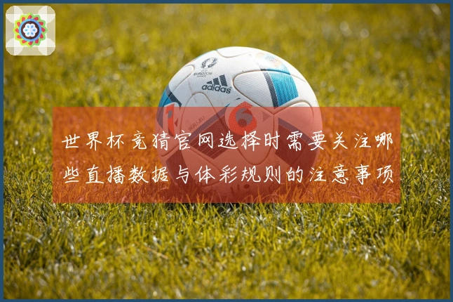 世界杯竞猜官网选择时需要关注哪些直播数据与体彩规则的注意事项